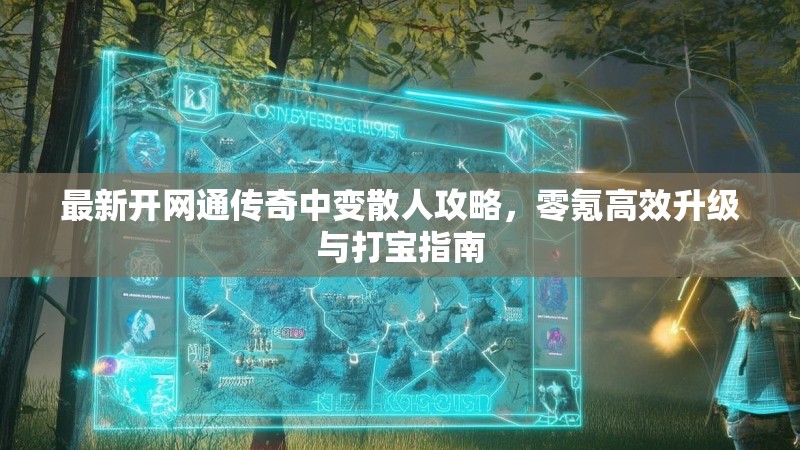 最新开网通传奇中变散人攻略，零氪高效升级与打宝指南