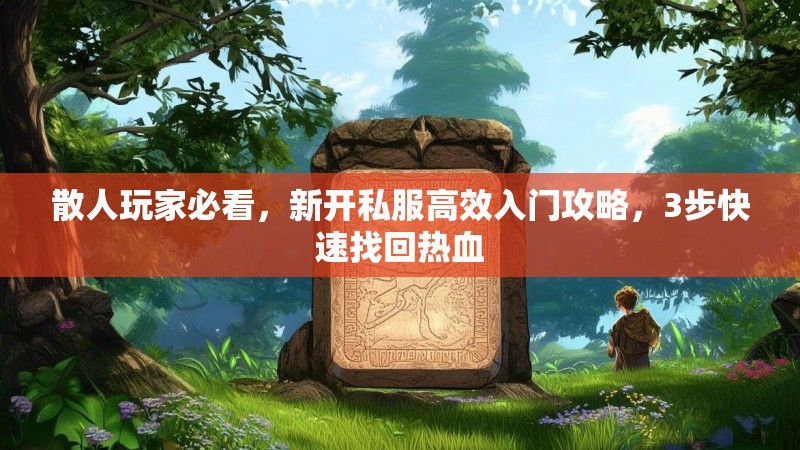 散人玩家必看，新开私服高效入门攻略，3步快速找回热血