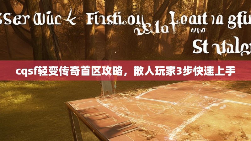 cqsf轻变传奇首区攻略，散人玩家3步快速上手
