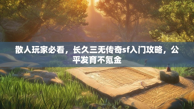 散人玩家必看，长久三无传奇sf入门攻略，公平发育不氪金