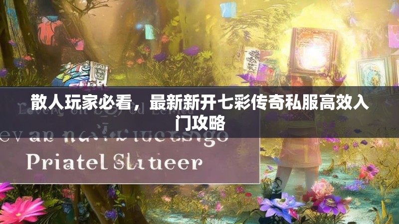 散人玩家必看，最新新开七彩传奇私服高效入门攻略
