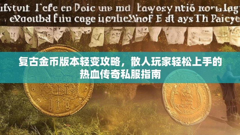 复古金币版本轻变攻略，散人玩家轻松上手的热血传奇私服指南