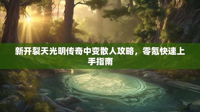新开裂天光明传奇中变散人攻略，零氪快速上手指南