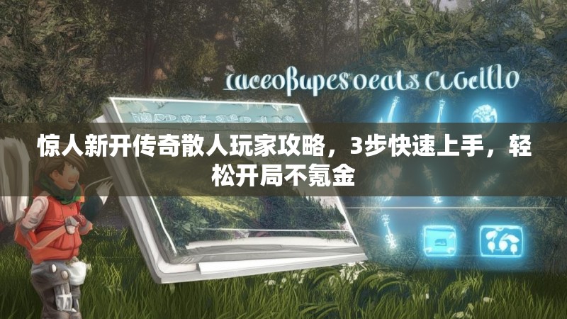 惊人新开传奇散人玩家攻略，3步快速上手，轻松开局不氪金