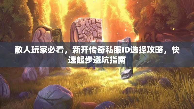 散人玩家必看，新开传奇私服ID选择攻略，快速起步避坑指南