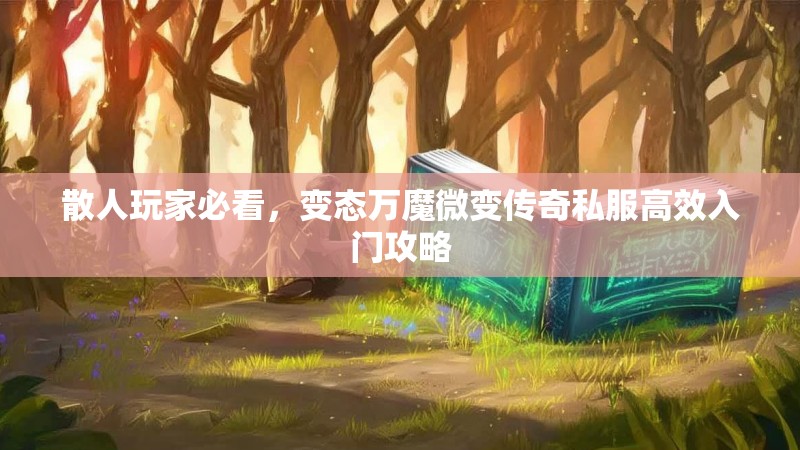 散人玩家必看，变态万魔微变传奇私服高效入门攻略