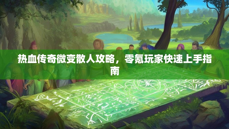 热血传奇微变散人攻略，零氪玩家快速上手指南