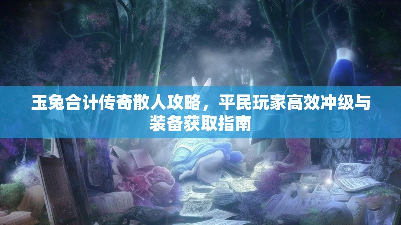玉兔合计传奇散人攻略，平民玩家高效冲级与装备获取指南