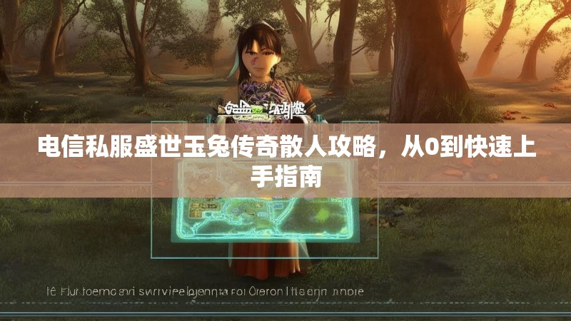 电信私服盛世玉兔传奇散人攻略，从0到快速上手指南