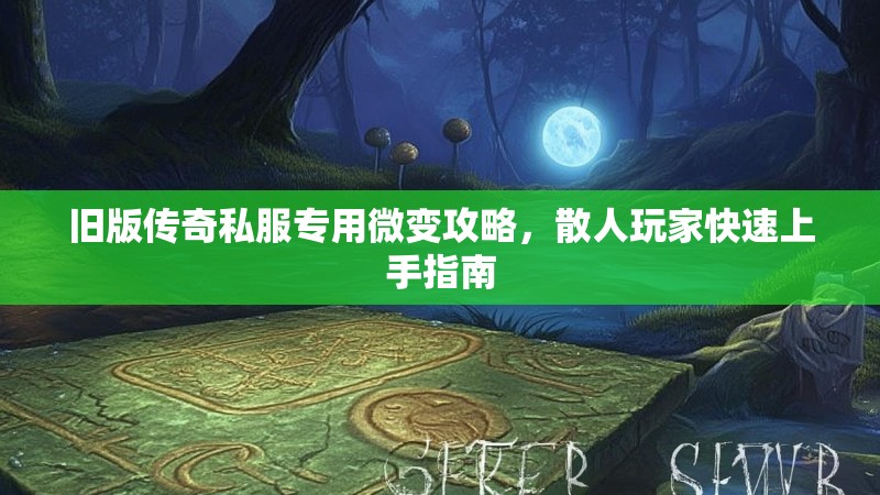 旧版传奇私服专用微变攻略，散人玩家快速上手指南