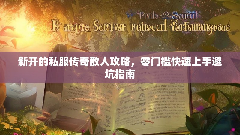 新开的私服传奇散人攻略，零门槛快速上手避坑指南