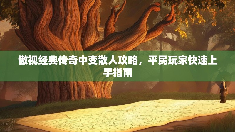 傲视经典传奇中变散人攻略，平民玩家快速上手指南