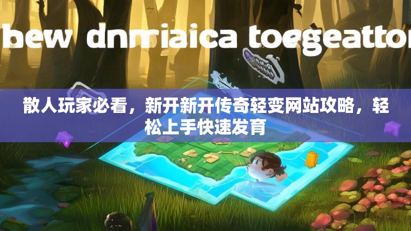 散人玩家必看，新开新开传奇轻变网站攻略，轻松上手快速发育