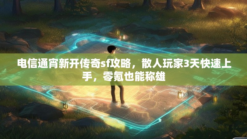 电信通宵新开传奇sf攻略，散人玩家3天快速上手，零氪也能称雄