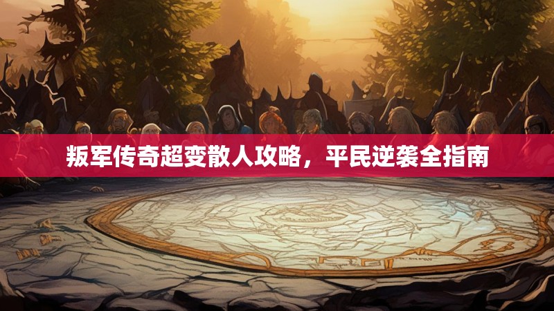 叛军传奇超变散人攻略，平民逆袭全指南