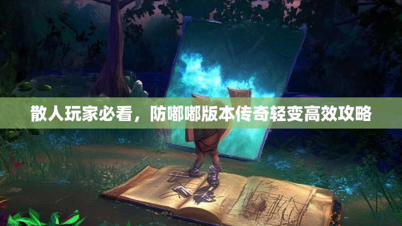 散人玩家必看，防嘟嘟版本传奇轻变高效攻略