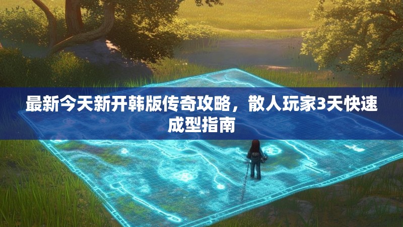 最新今天新开韩版传奇攻略，散人玩家3天快速成型指南