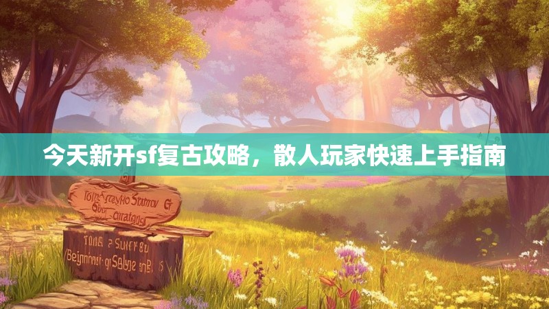 今天新开sf复古攻略，散人玩家快速上手指南