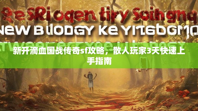 新开滴血国战传奇sf攻略，散人玩家3天快速上手指南