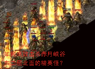 如何高效击杀赤月峡谷东二层北面的精英怪？