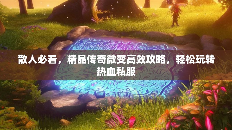 散人必看，精品传奇微变高效攻略，轻松玩转热血私服
