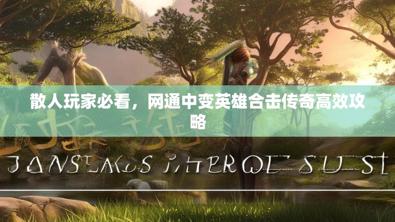 散人玩家必看，网通中变英雄合击传奇高效攻略
