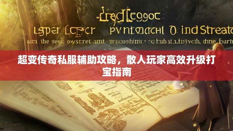 超变传奇私服辅助攻略，散人玩家高效升级打宝指南