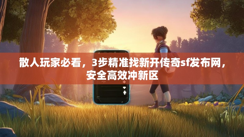 散人玩家必看，3步精准找新开传奇sf发布网，安全高效冲新区