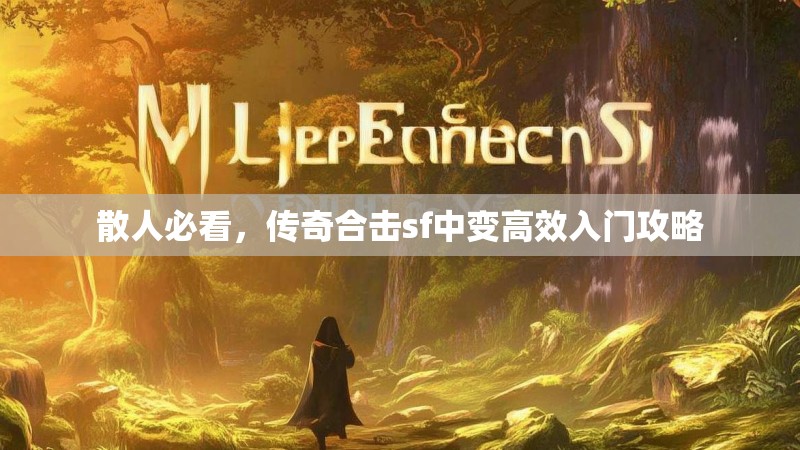 散人必看，传奇合击sf中变高效入门攻略