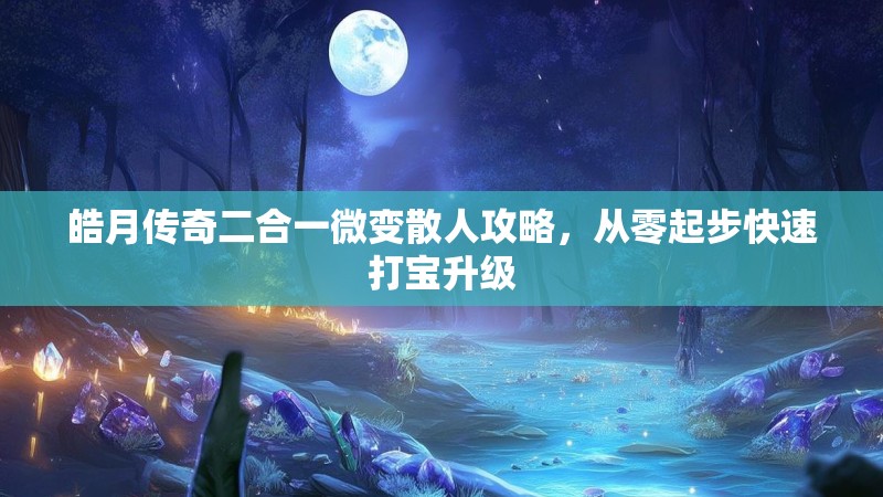 皓月传奇二合一微变散人攻略，从零起步快速打宝升级