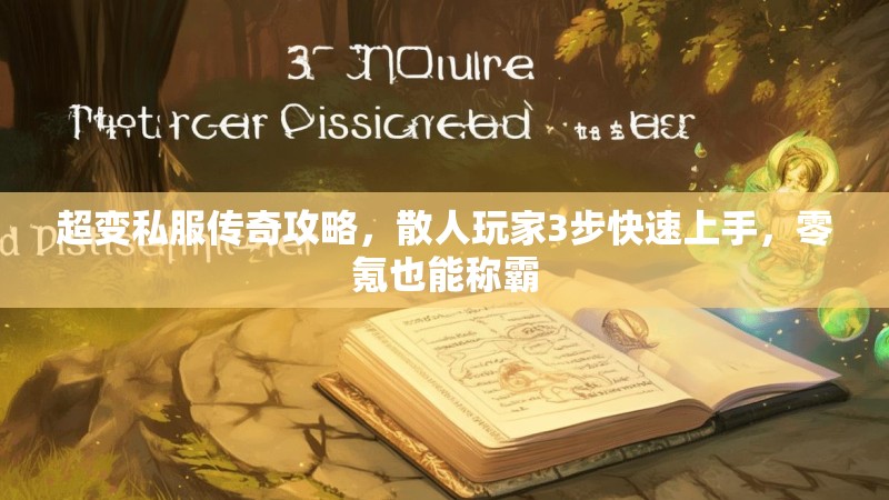 超变私服传奇攻略，散人玩家3步快速上手，零氪也能称霸