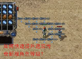 如何快速提升遗忘传奇新服角色等级？