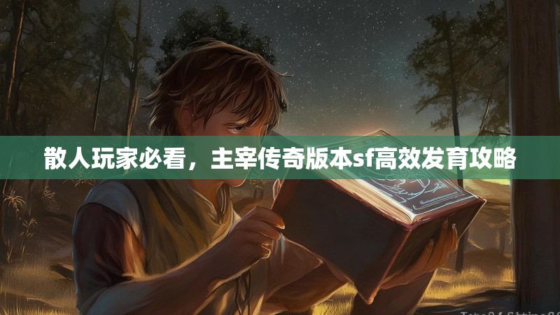 散人玩家必看，主宰传奇版本sf高效发育攻略