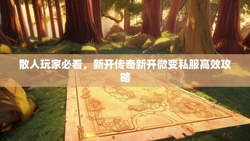 散人玩家必看，新开传奇新开微变私服高效攻略