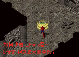 如何快速在boos爆rmb传奇中赚取大量金币？