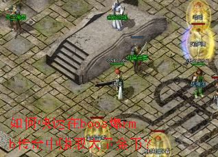 如何快速在boos爆rmb传奇中赚取大量金币？