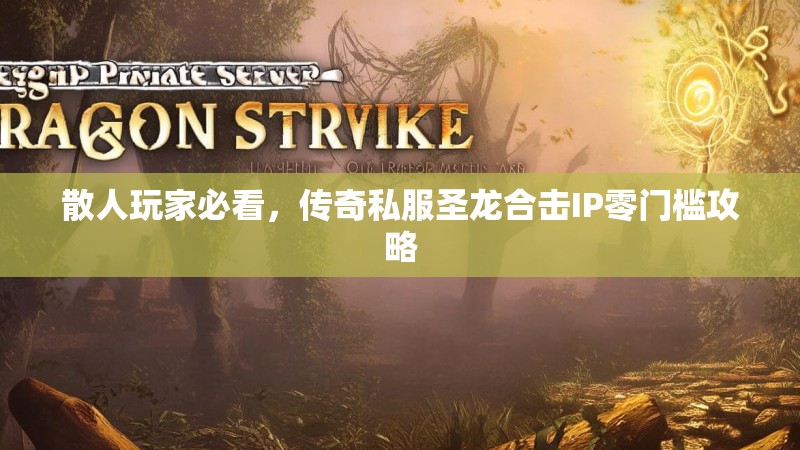散人玩家必看，传奇私服圣龙合击IP零门槛攻略