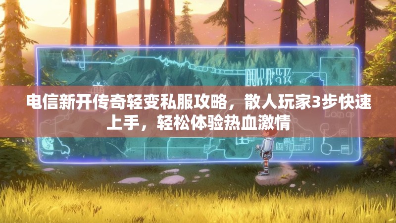 电信新开传奇轻变私服攻略，散人玩家3步快速上手，轻松体验热血激情