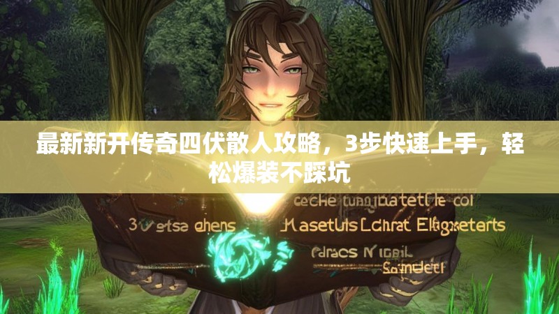 最新新开传奇四伏散人攻略，3步快速上手，轻松爆装不踩坑