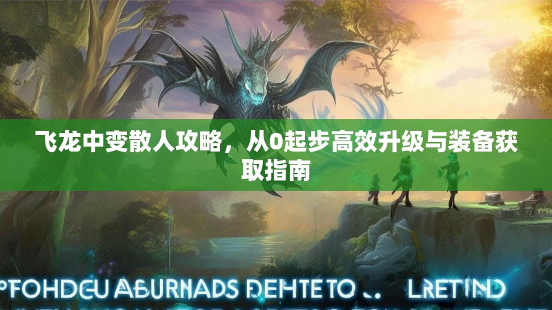 飞龙中变散人攻略，从0起步高效升级与装备获取指南