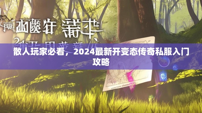 散人玩家必看，2024最新开变态传奇私服入门攻略