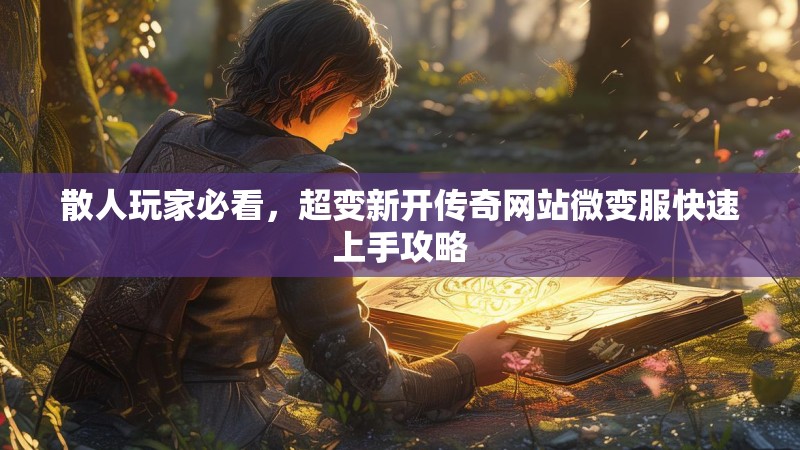 散人玩家必看，超变新开传奇网站微变服快速上手攻略