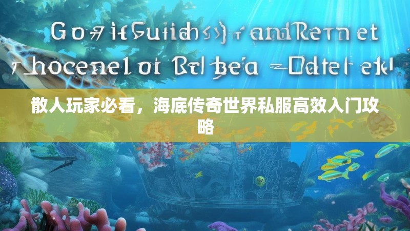 散人玩家必看，海底传奇世界私服高效入门攻略