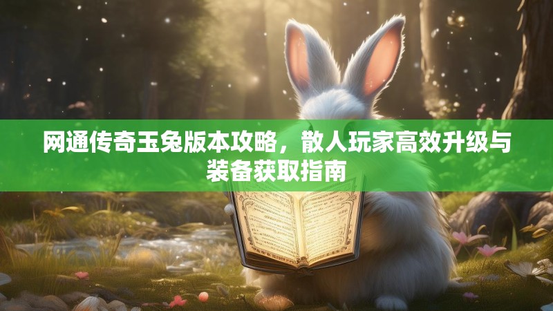 网通传奇玉兔版本攻略，散人玩家高效升级与装备获取指南