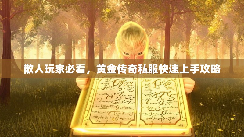 散人玩家必看，黄金传奇私服快速上手攻略