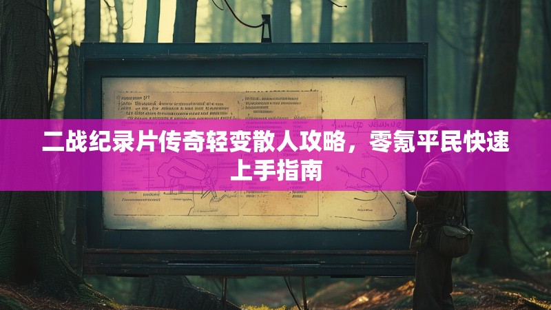 二战纪录片传奇轻变散人攻略，零氪平民快速上手指南