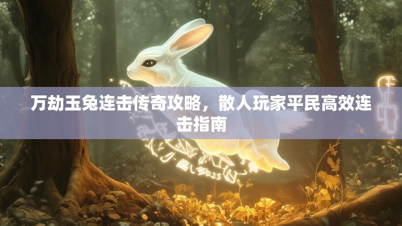 万劫玉兔连击传奇攻略，散人玩家平民高效连击指南