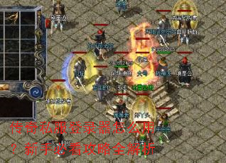 传奇私服登录器怎么用？新手必看攻略全解析