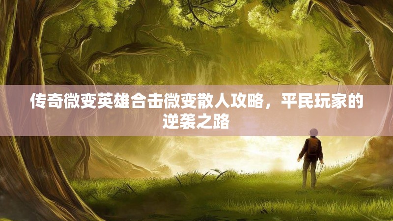 传奇微变英雄合击微变散人攻略，平民玩家的逆袭之路