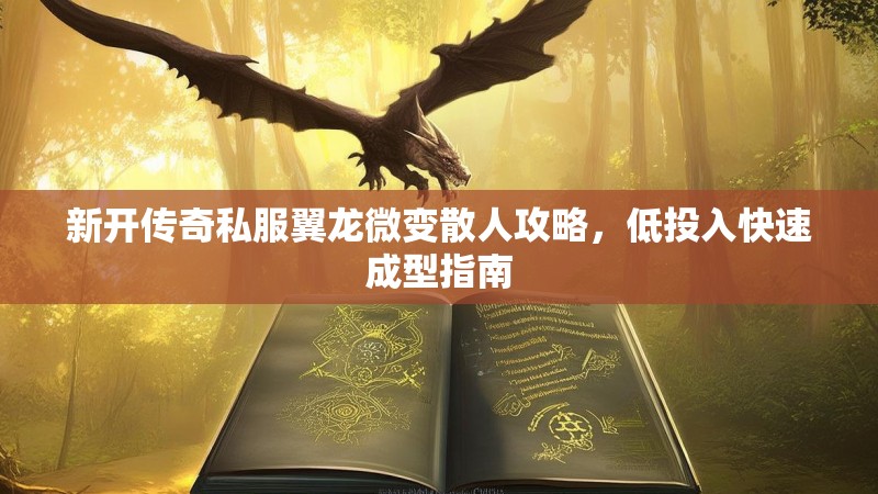 新开传奇私服翼龙微变散人攻略，低投入快速成型指南